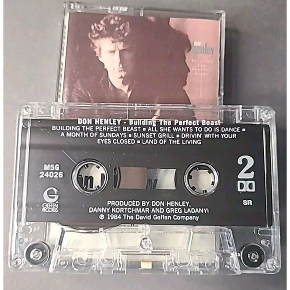Vintage Don Henley Building the Perfect Beast Cassette 1984 Columbia House - Picture 4 of 4